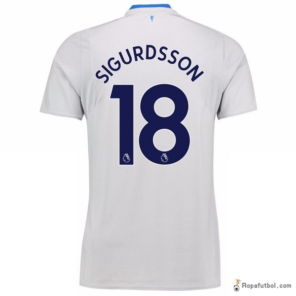 Camiseta Everton Replica Segunda Ropa Sigurdsson 2017/18